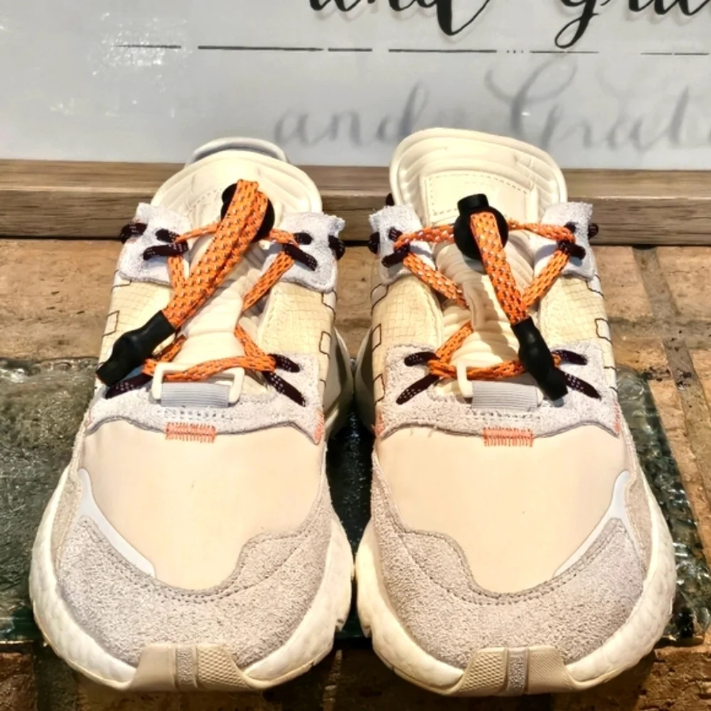 adidas Nite Jogger Beyonce Ivy Park Grey Orange Wmn Sz 5.5 #FX3239